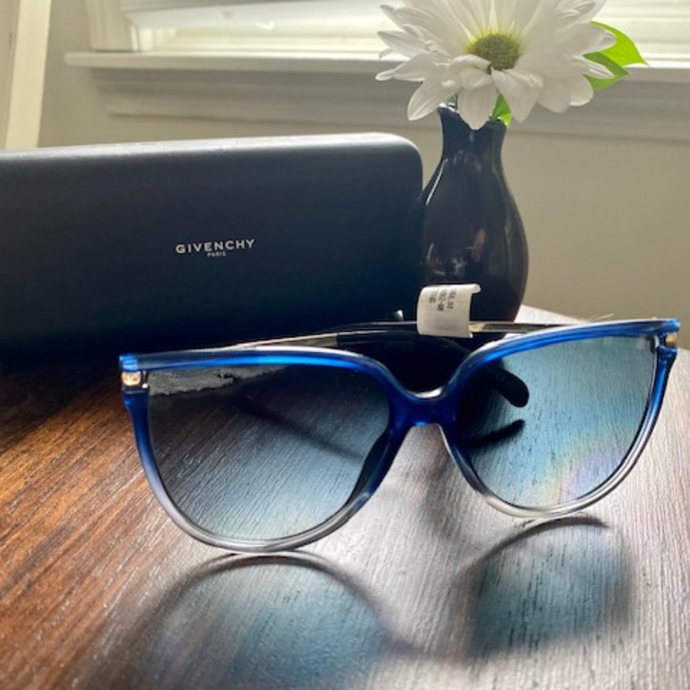 NWT Givenchy Blue Crystal Sunglasses : Sold Out